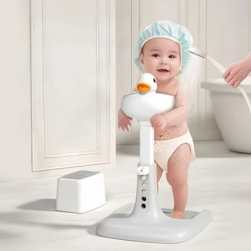 Children's Standing Bathroom Table Foldable Toiletry For Children Adjustable Height Bathroom Support for Kids Non-slip For Home Use