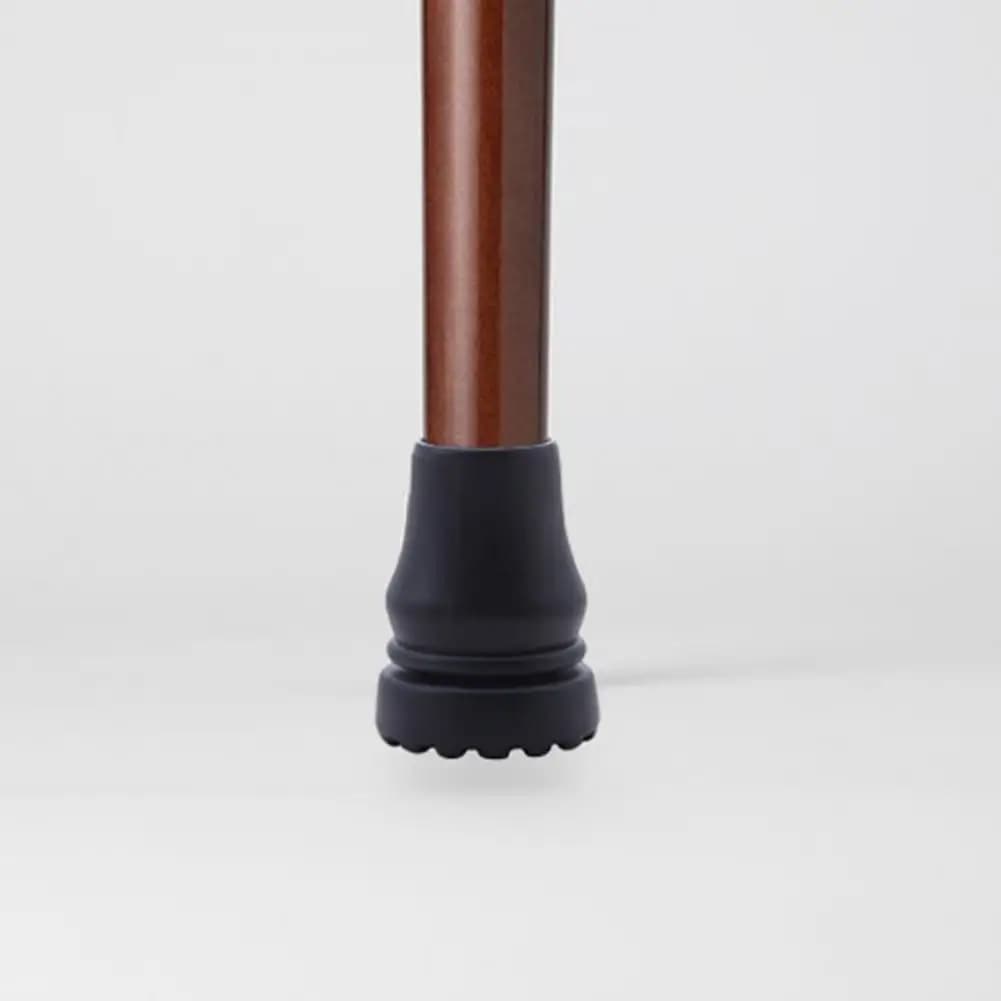 4Pcs Premium Safety Cane Tips Black Color Trekking Pole Ends Sturdy Self Standing Safety Cane Tips Prevent Slipping