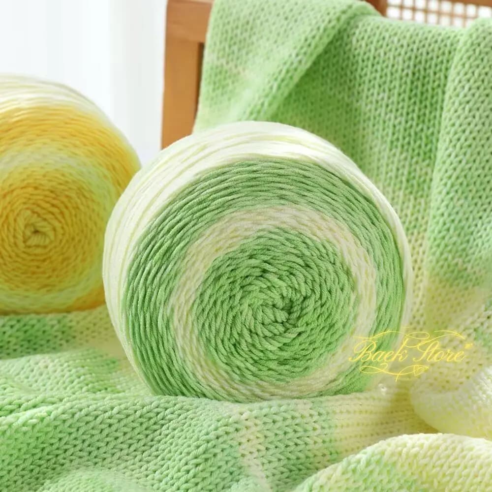 200g Lungo Tinto Filato Sfumatura di Colore Filato di Cotone Tessuto A Mano Cotone Al Latte Uncinetto Tessuto Sette Stelle Coperta Vestiti Sciarpa