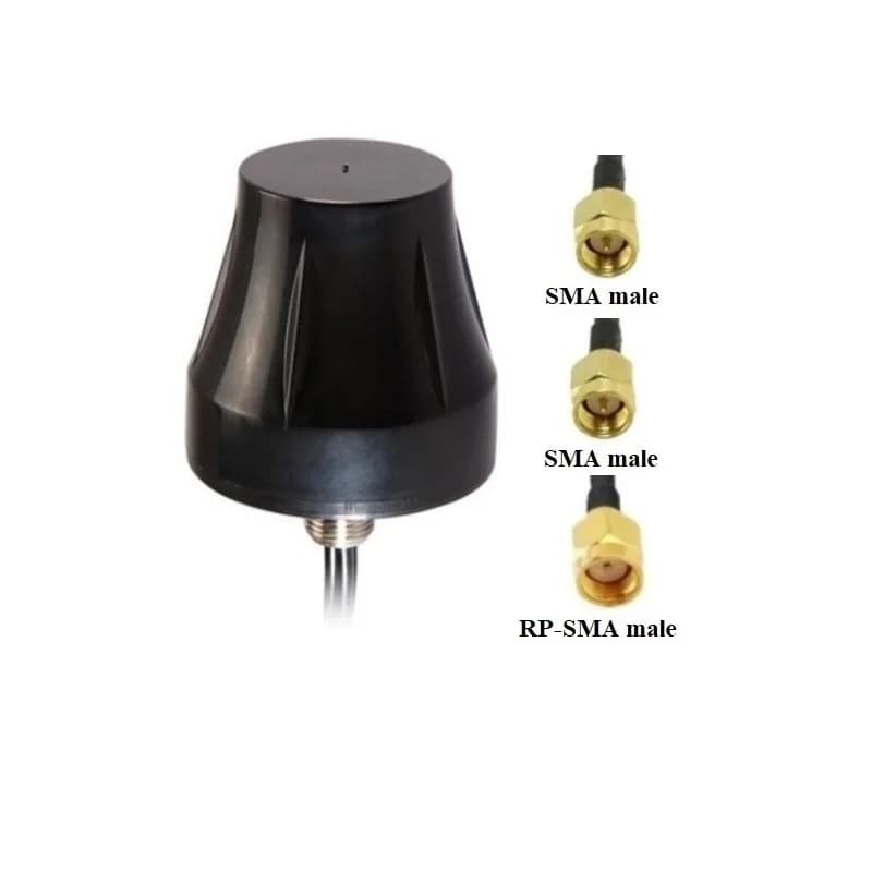 gps lte wifi 3 in 1 combinazione aerea di piccole dimensioni IP67 uso esterno montaggio a vite GPS glonass 4G LTE WIFI antenna combinata