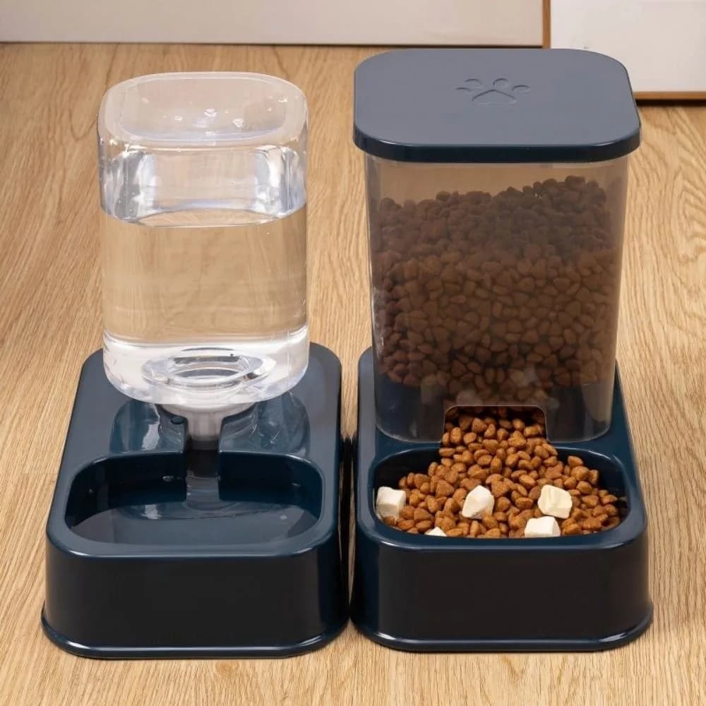 BB-Pet Integrated Food Bowl Water Dispenser Feeder Set 1.2L/1.5L Large Capacity Cat Dog Pet Automatic Feeder