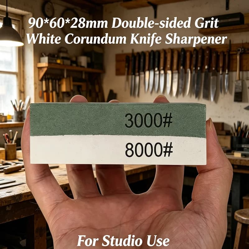 Dual Side Wetstone Grinding Whetstone 180*30*28mm Professional Kitchen Knife Sharpening Accessory
