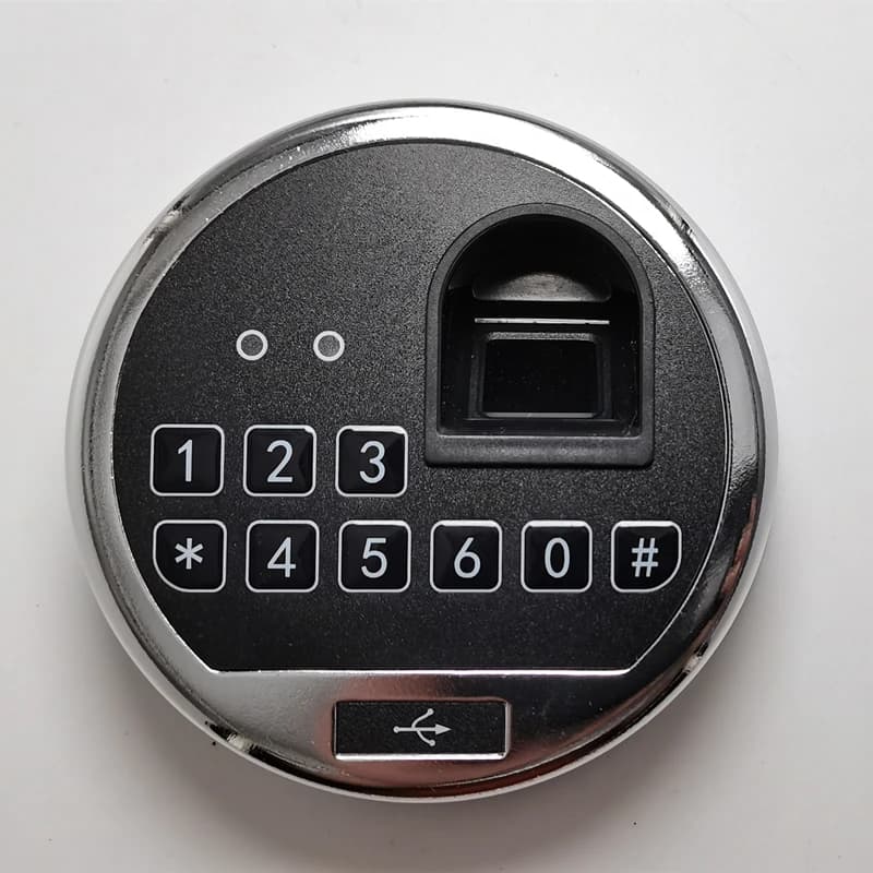 Serratura a combinazione sicura per impronte digitali serratura elettronica sicura per armadietto con pistola rotonda