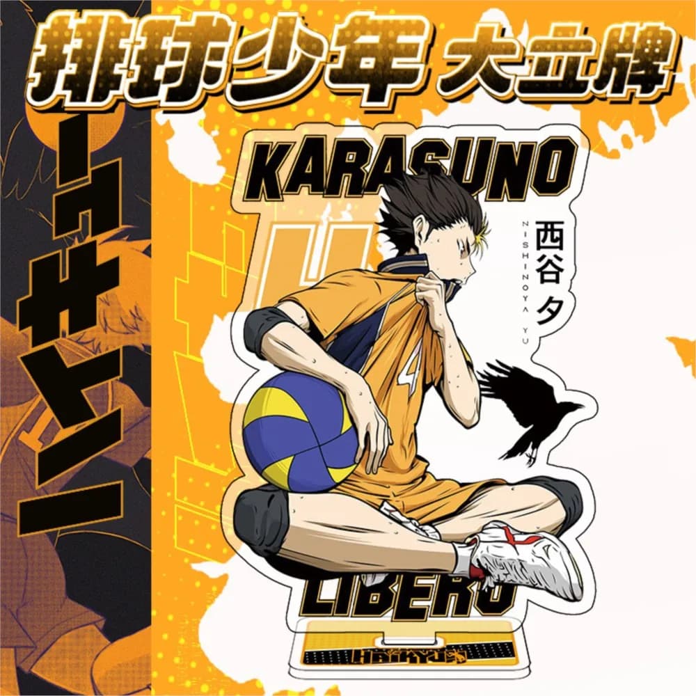 15CM Anime Haikyuu Acrilico Stand Action Figure Toy Kawaii Haikyuu!!! Regalo di giocattoli modello con supporto bifacciale Sugawara Koushi