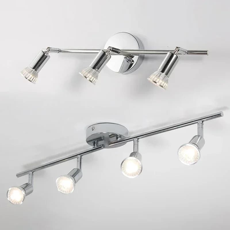 Plafoniera da cucina girevole Angolo regolabile GU10 Lampadine a LED Lampada da bar Vetrina Applique da parete Illuminazione spot per armadio da soggiorno