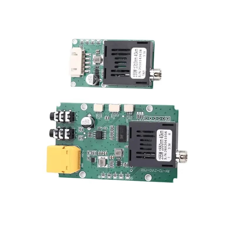 Kit Modulo Ricetrasmettitore Ottico TTL 40KM Specifico per Droni A46M, Attrezzatura Terminale Ottica Alimentata DC 5.5-26V