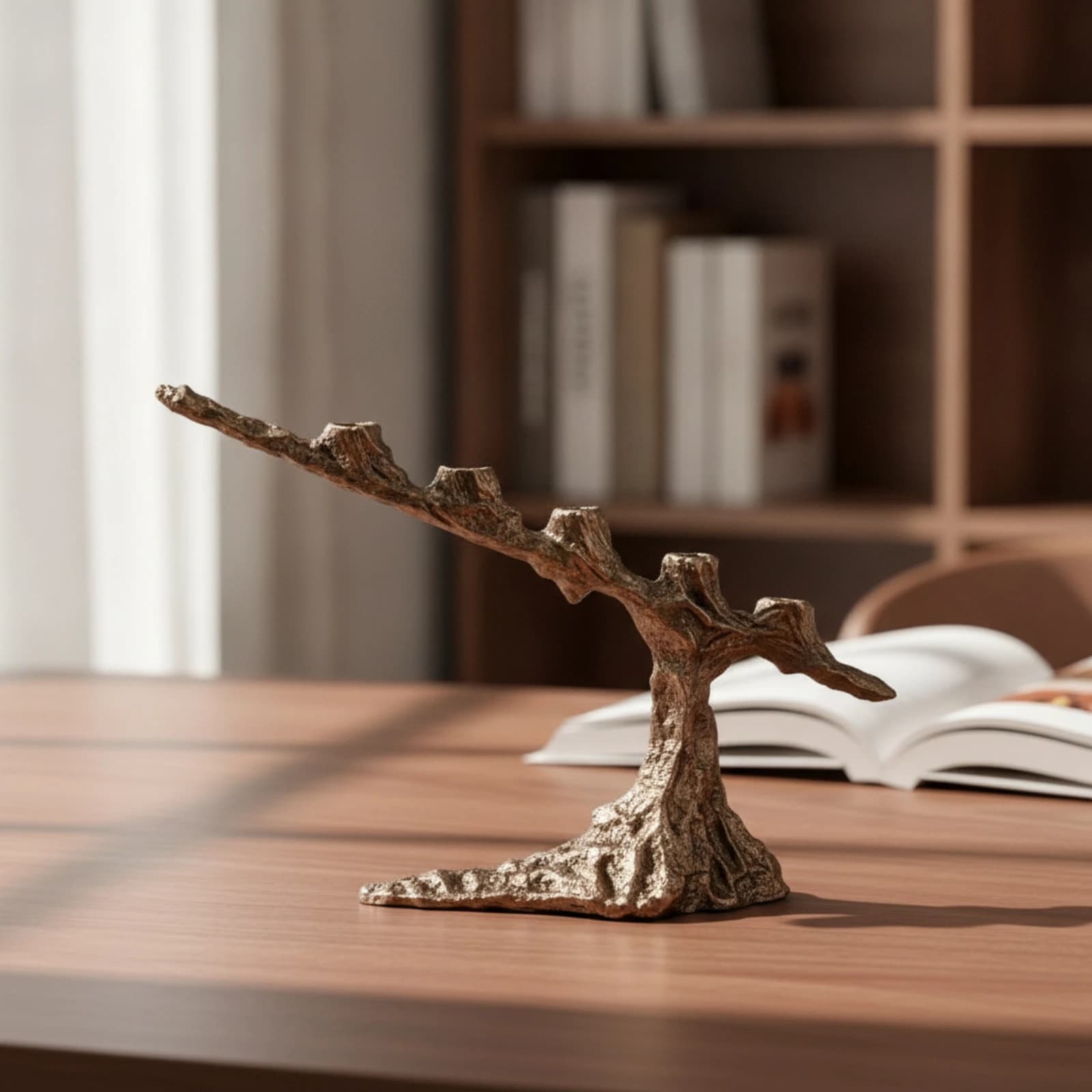 Tree Branch Candle Holder Nature-Inspired 3 Arm Candelabra 3 Arm Candle Holder Antique Sculptural Candelabra Timeless