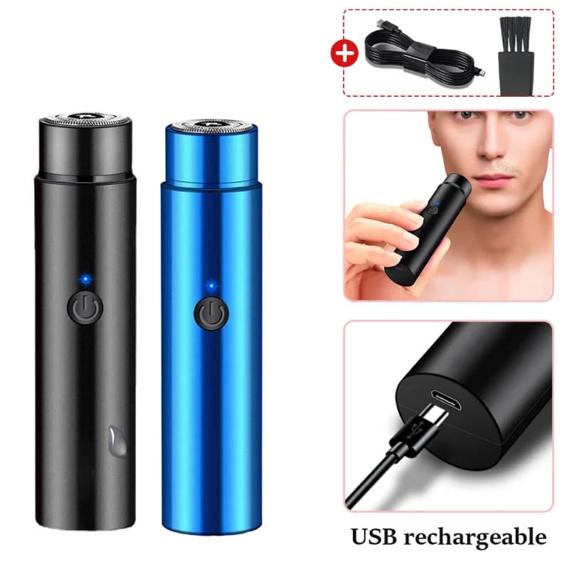 Men's Mini Electric Shaver Portable Electric Shaving Knife USB Charging Shaving Saver Razor for Body Hair Removal