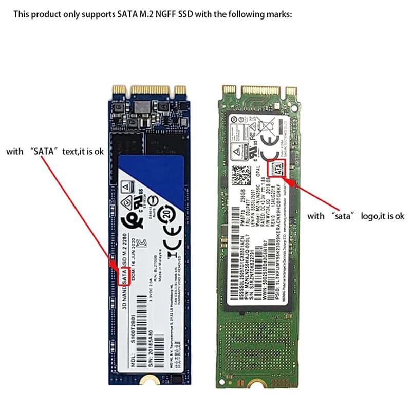 NUOVO SATA M.2 NGFF SSD a 2.5 "SATA 2.5" SATA a M.2 NGFF SSD Adattatore Riser Card Vendita calda