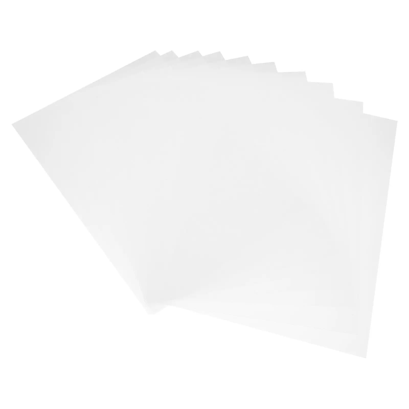 10 Pezzi Foglio in PVC Trasparente Satinato ad Alta Trasparenza, Cornice Rigida in Plastica Dura per Sostituzione Cornici Fai-da-Te e Artigianato