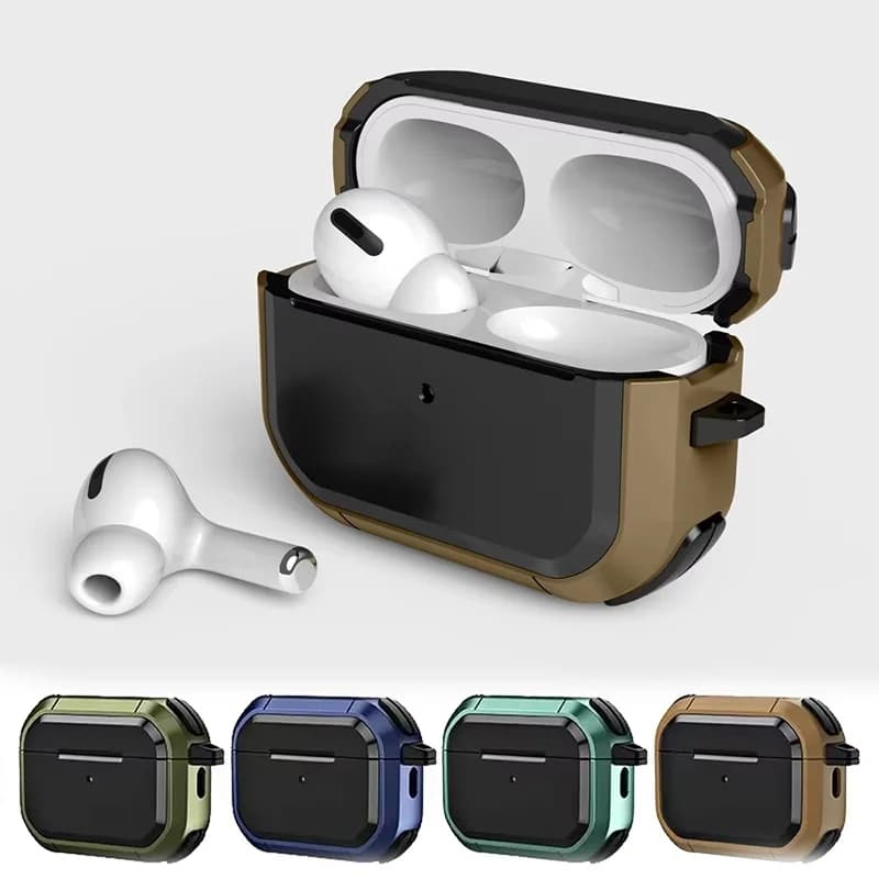 Custodia protettiva per auricolari per AirPods Pro 2nd 1st Generation Custodia antiurto per cuffie con portachiavi per AirPods 3 2 1 Accessorio