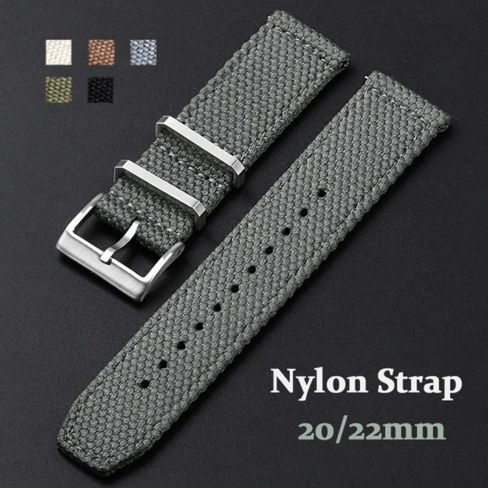 High Quality 20mm 22mm Nylon Watch Strap for Huawei Women's Nylon Canvas Strap Accessories for Waterproof Sports Bracelet