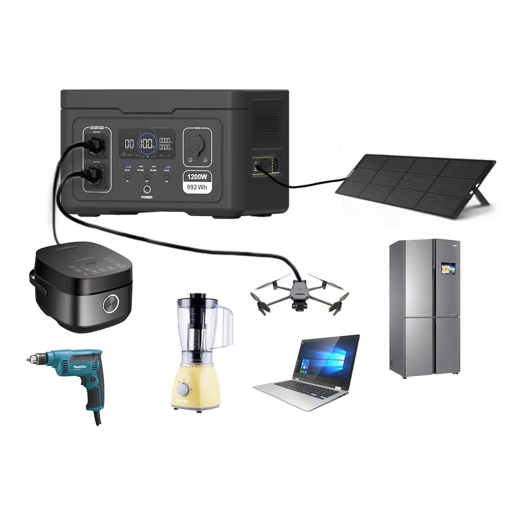 German in Stock 1200W Emergency Energy Storage Power Bank Power Station Systems 1200w Solar Electricity Generator