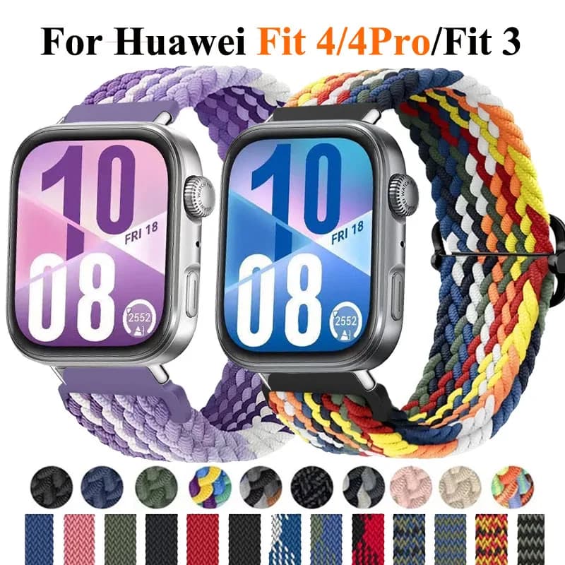 Single Braided Ring for Huawei Watch Fit 4/Fit 4 Pro Strap Smartwatch Sport Bracelet Correa for Huawei Watch Fit 3 Strap Strap