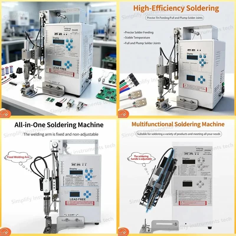 Automatic Soldering 220V 110V Electronic Welding Station USB Circuit Board Soldering Iron DB Head Aviation Plug
