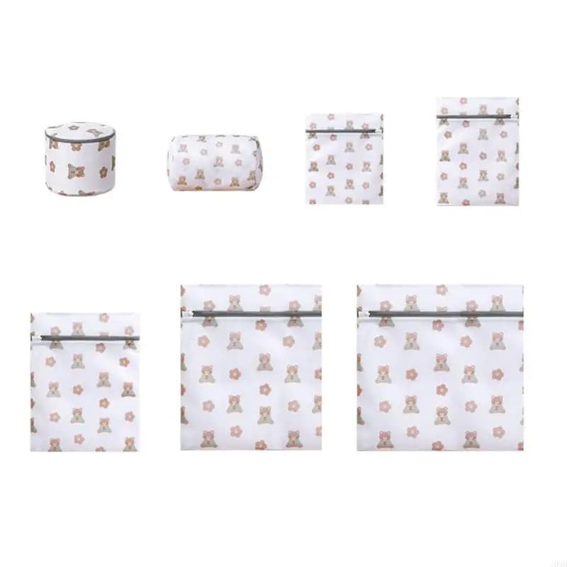 Polyester Washing Bag With Playful Pattern For Clothing Laundry Protector JOMD
