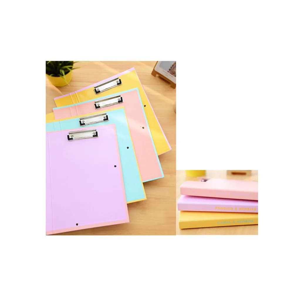 Cartella Portadocumenti A4 Creativa Viola con Doppia Clip, Organizzatore con Fascia Elastica e Portablocco per Ufficio