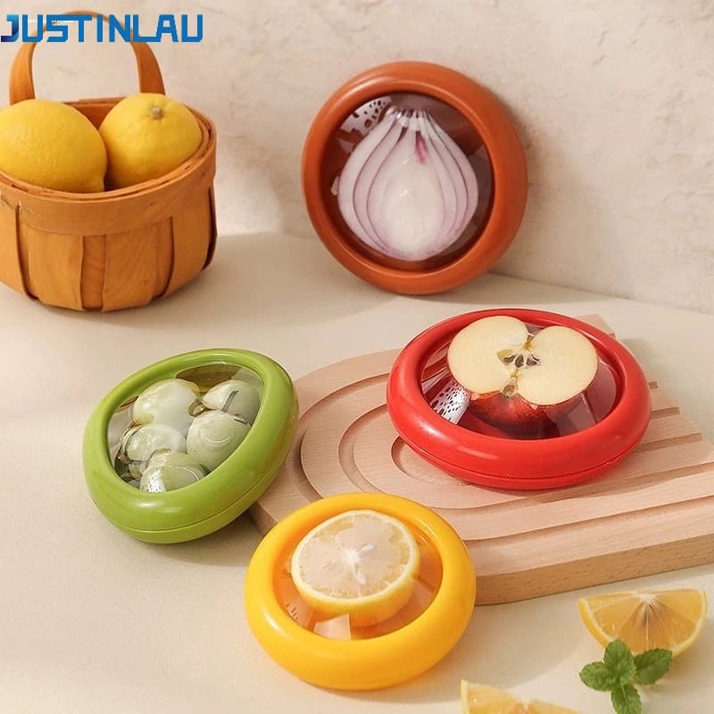 JUSTINLAU Kitchen Storage Box Fruit Vegetable Container Fresh Box Avocado Tomato Lemon Onion Fresh-Keeping Crisper Kitchen Tools