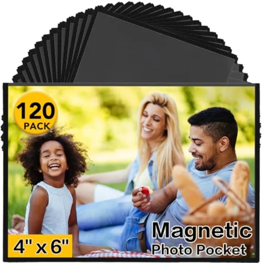 120 Pack Magnetic Picture Frame 4 x 6 Inch Fridge Magnetic Photo Frames Magnetic Photo Frames for Refrigerator Home School Offi