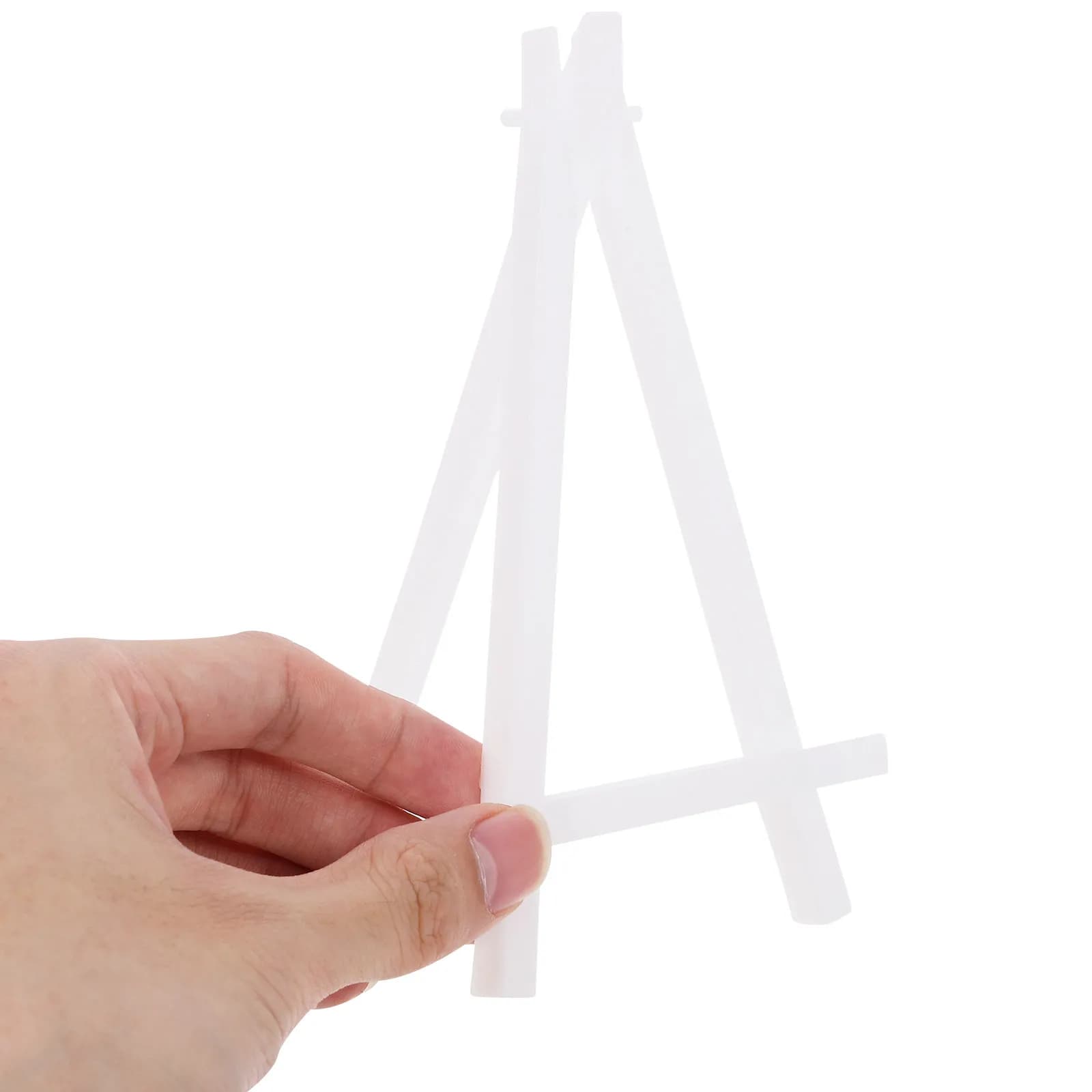 10Pcs Small Easel Display Stand Plastic Tripod Drawing Easel for Framed Photos Postcards Business Signs Classroom Art Projects