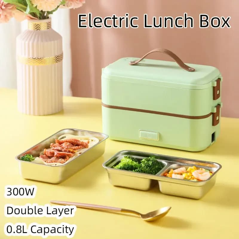 Lunch Box elettrico Fornello di riso Scaldavivande per cottura in movimento Self Cooking Lunch Box riscaldato portatile per l'home office all'aperto