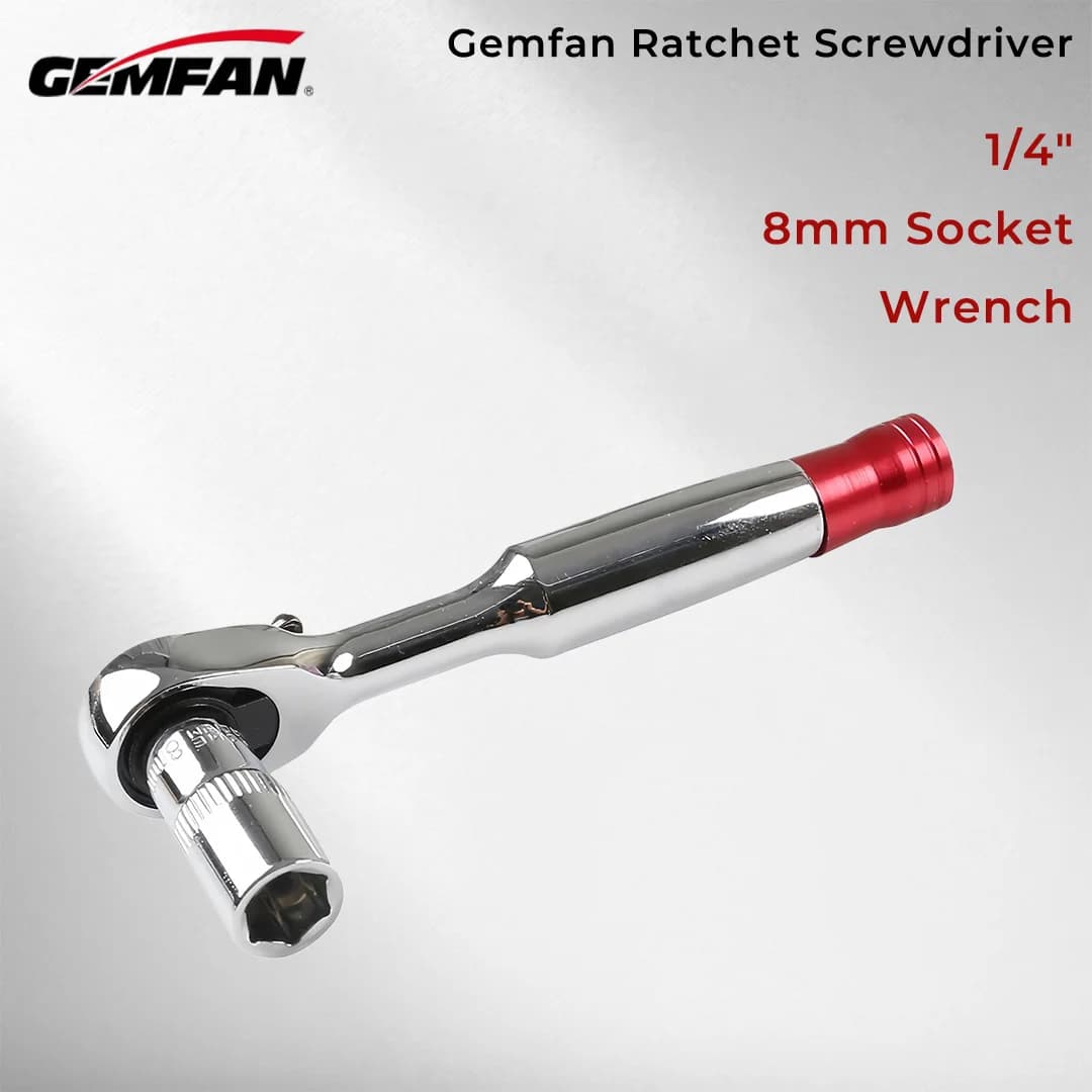 Chiave a cricchetto GEMFAN WL-06 da 8 mm per riparazione di motori brushless e eliche di droni FPV da corsa