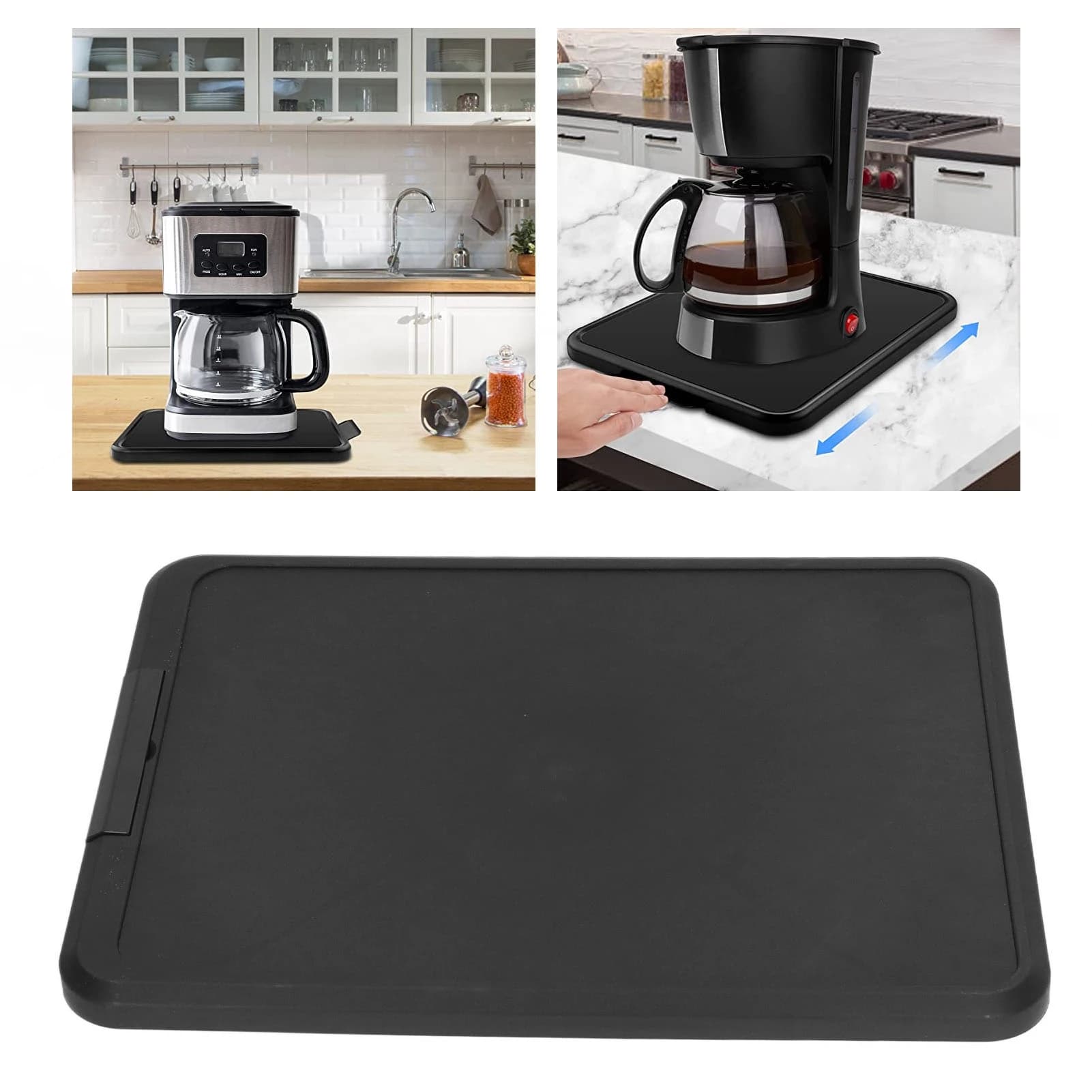 Kitchen Appliance Sliding Tray Rolling Tray Countertop Storage Moving Slider for Coffee Maker Toaster Blender Countertop Slider