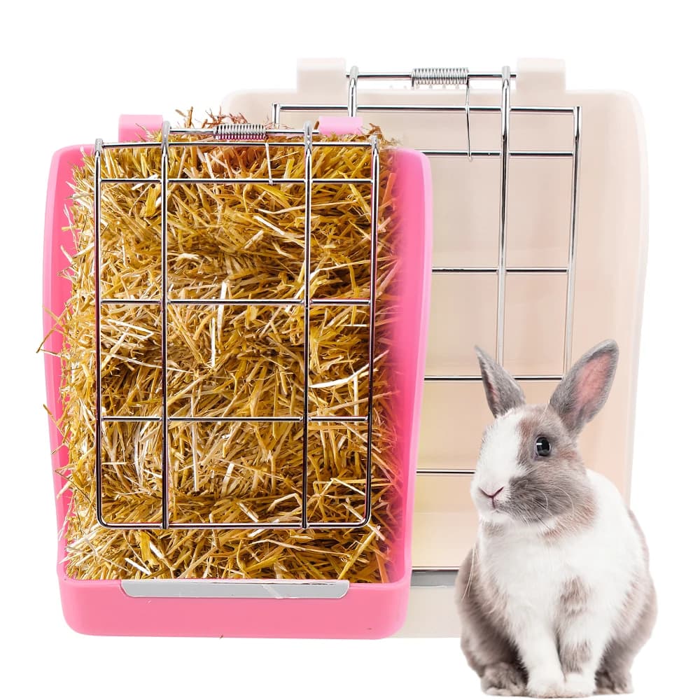 Spring Grass Frame Grass Rack Rabbit Grass Frame Pet Supplies Grass Hay Bowl Rack Hay Feeder Rabbit Rabbit Food Basket