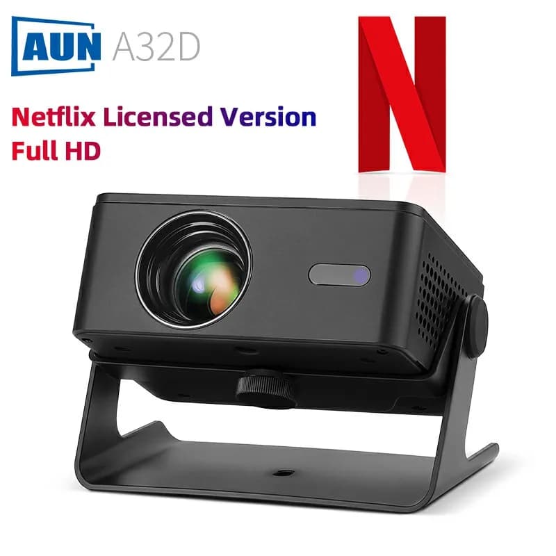 Proiettore Full HD MINI AUN A32D Linux Netflix con licenza 1080P Smart Cinema Home Theater Videoproiettore portatile WIFI Bluetooth
