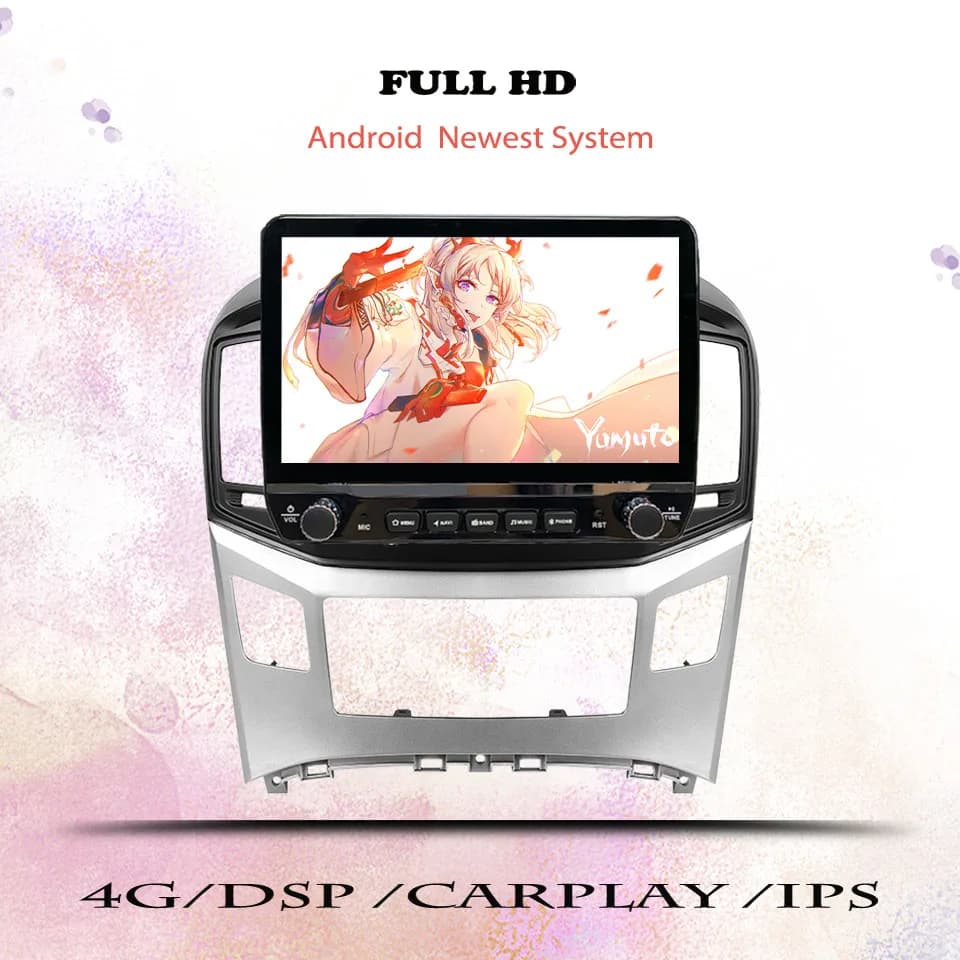 Auto Autoradio Video Stereo Nastro DVD Cassetta Per Hyundai H1 Grand Starex 2015 - 2018 GPS Navi Auto sistema intelligente Carplay