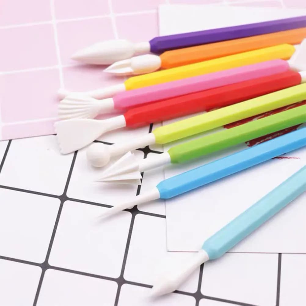Set of 9 Professional Tools for Decoration Hairpins, Hergonomics Kit for Cream, Sauces, Sugar Pasta and Marcipane