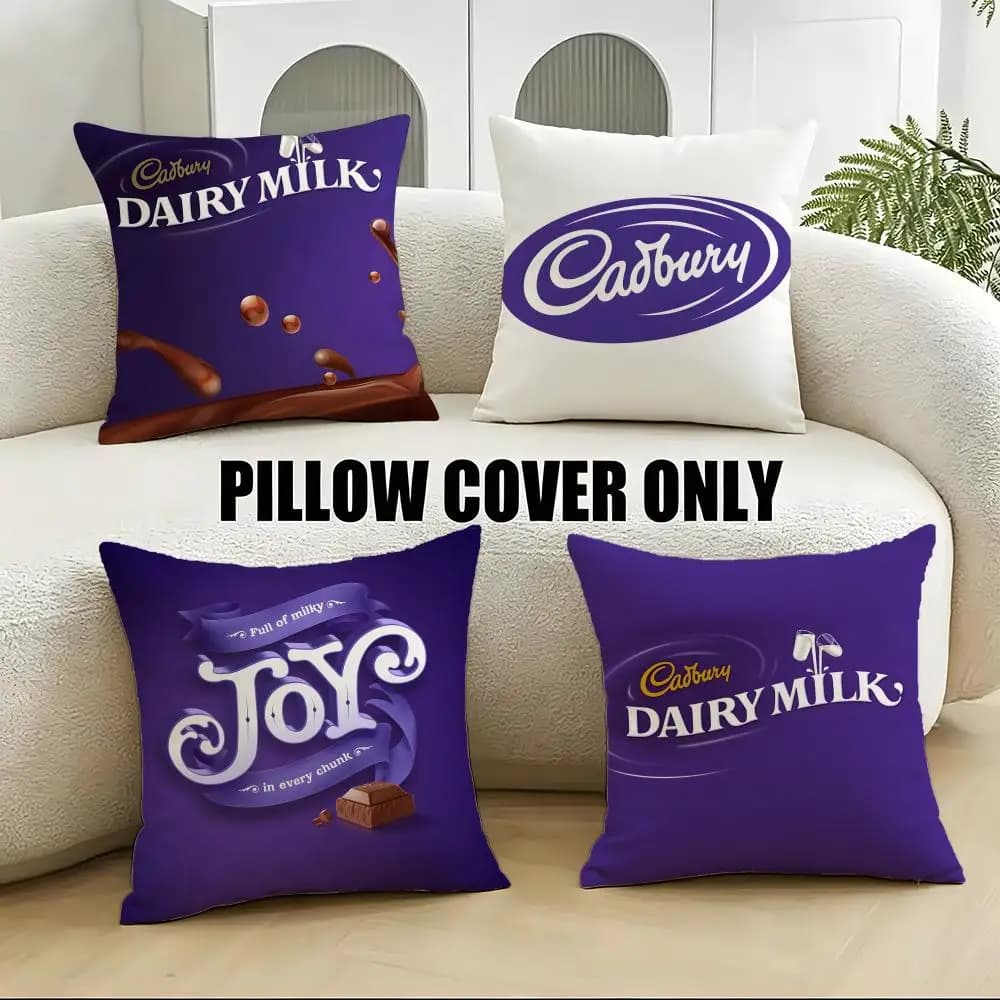 Fodere per cuscini Sweet C-CadburyS, set da 4 pezzi, morbide in peluche, 40x40 45x45 per divano e camera da letto