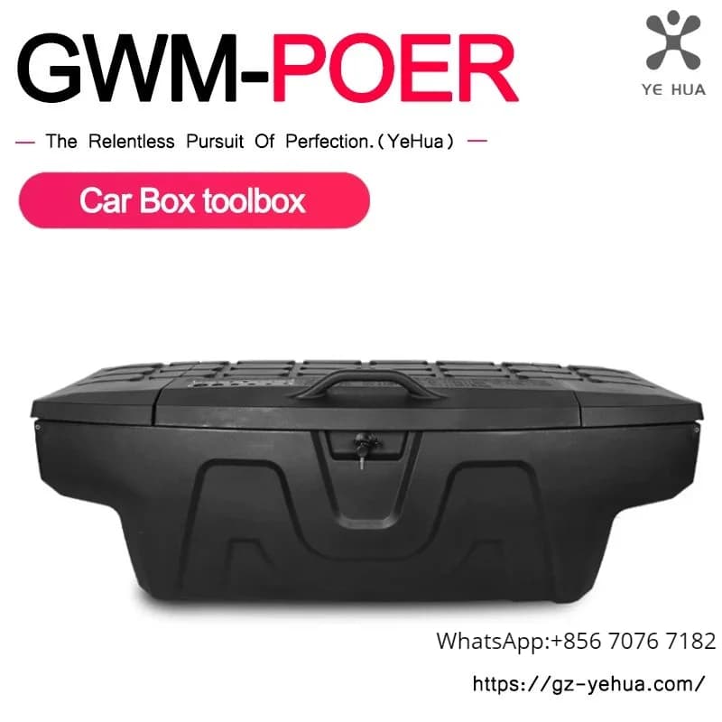 Organizer per Bagagliaio con Coperchio per Great Wall Poer GWM Poer 2019-2023, Accessori e Parti per Tuning Auto