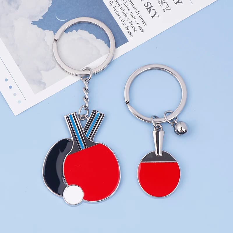 Nice mini ping pong rack ping pong paddle pendant for men woman backpack ornament for car