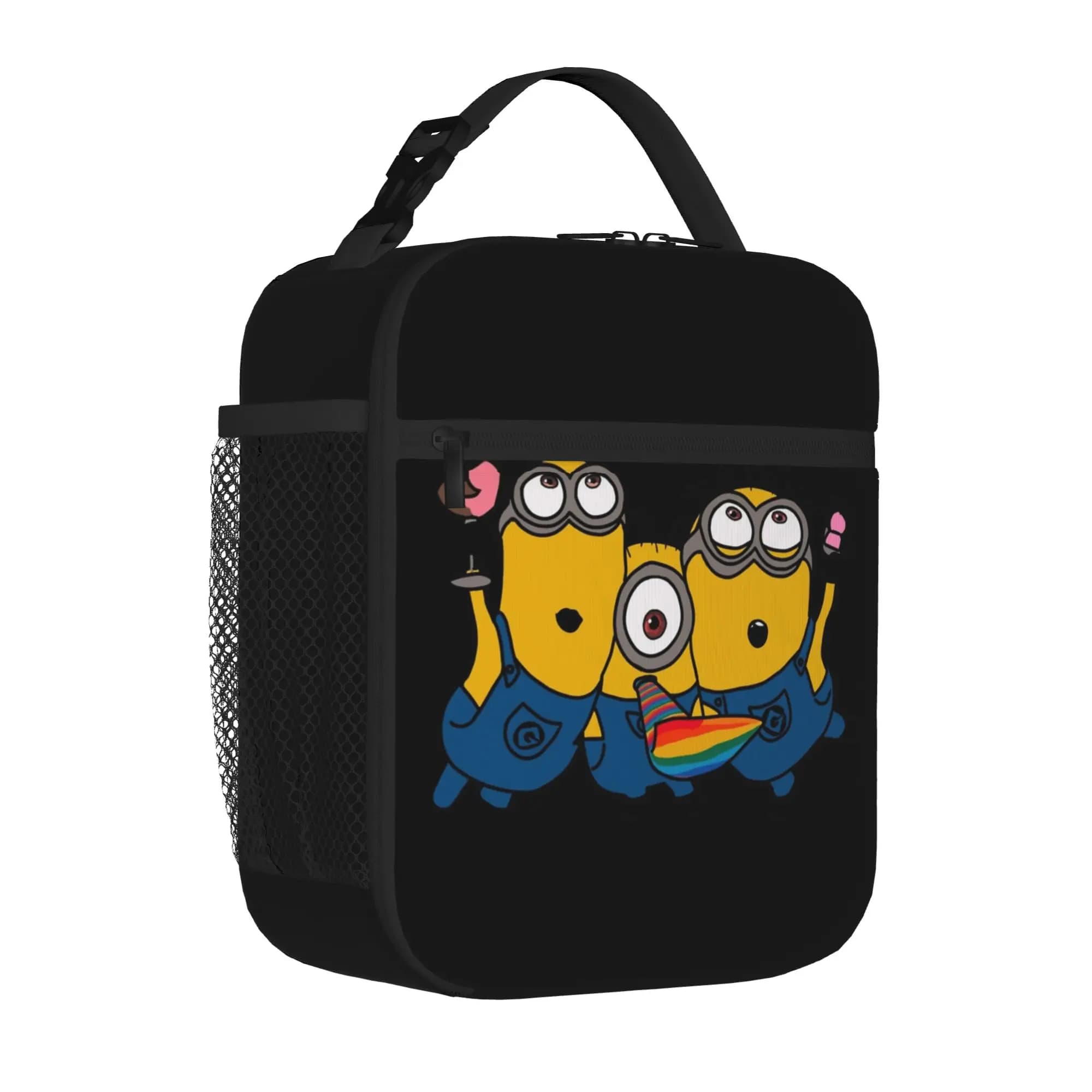 Cartoon M-Minions Thermal Insulated Lunch Bag for Work Reusable Food Container Bags Thermal Cooler Lunch Boxes