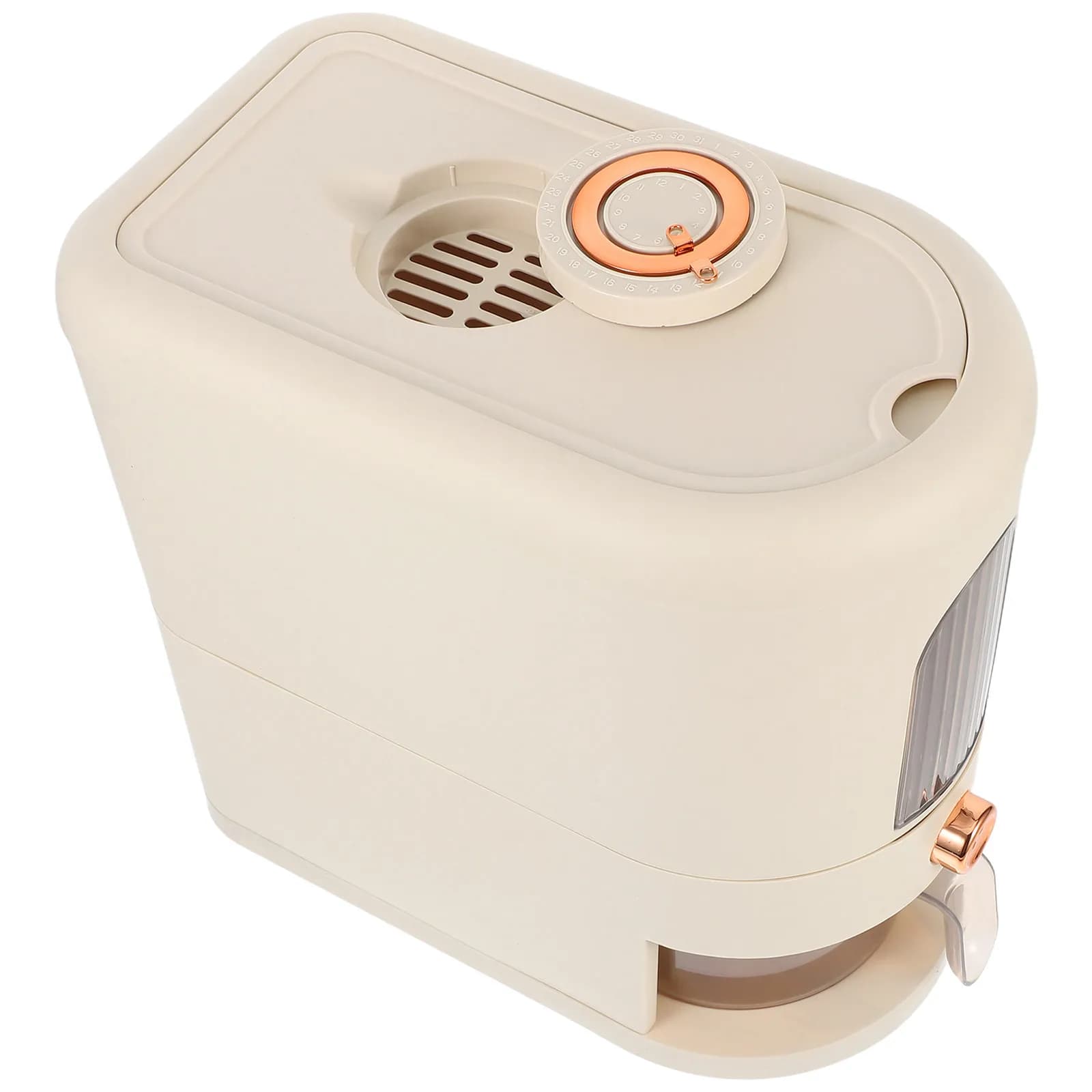 Rice Dispenser Airtight Grain Container Storage for Pantry Cereal Flour Beans Nuts Pet Food Large Capacity Clear Rice Holder