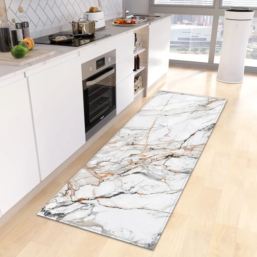 VIKAMA Simple marble long kitchen pads with diatomite