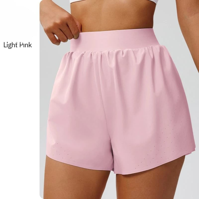 1 pair of 2026 summer women sports shorts fast drying, high waist, wide and breathable, ideal for yoga, racing, fitness and cycling