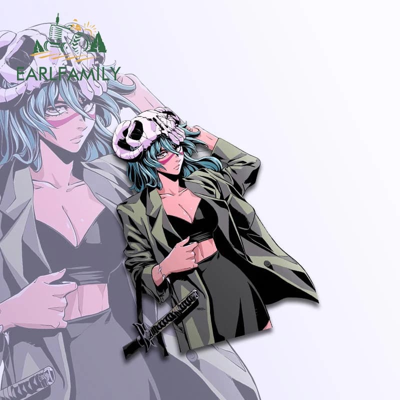 EARLFAMILY 13 cm X 10.8 cm Neliel Cool Retro Anime Character Car Stickers Decalcomanie Vinyl Solar Protection Anime Car Styling