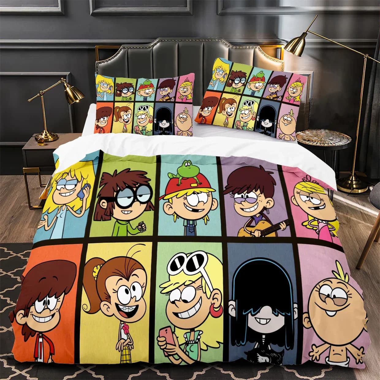 Cartoon Loud House 3D Printed Pillow set Twin Full Queen King Size bed linen set for bedroom furniture