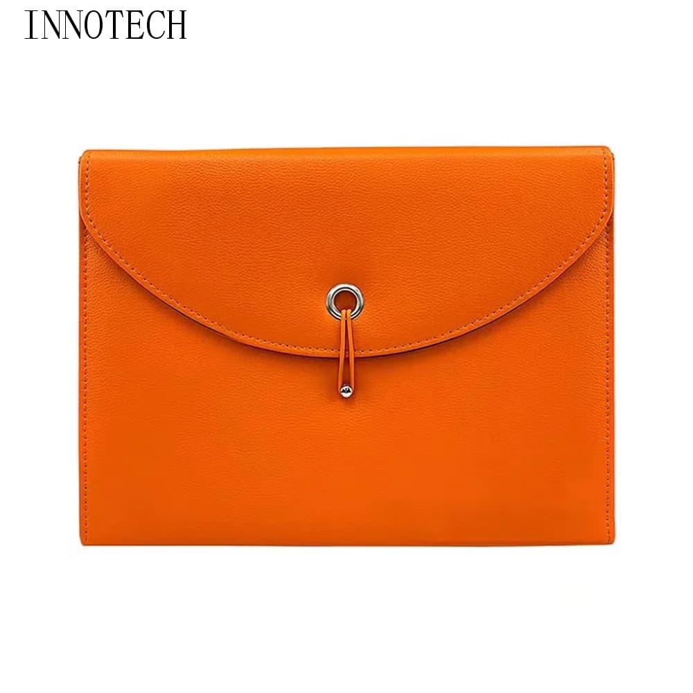 Borsa Portadocumenti in Pelle PU Impermeabile con Etichette, Portadocumenti Espandibile Portatile, Design Multifunzionale con Chiusura Elastica