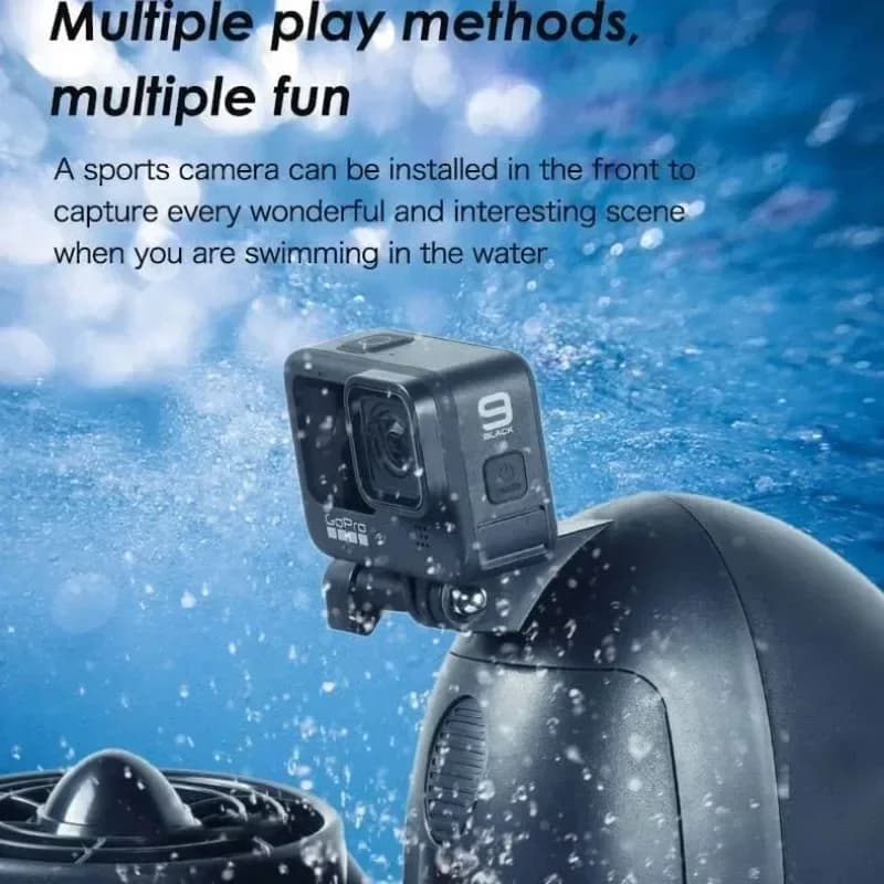 oNOVITA】 60 Minute Underwater Scooter, 3.6mph, Double Motor, 1.8M/S, Underwater Equipment, Dive Propulsor and Snorkeling