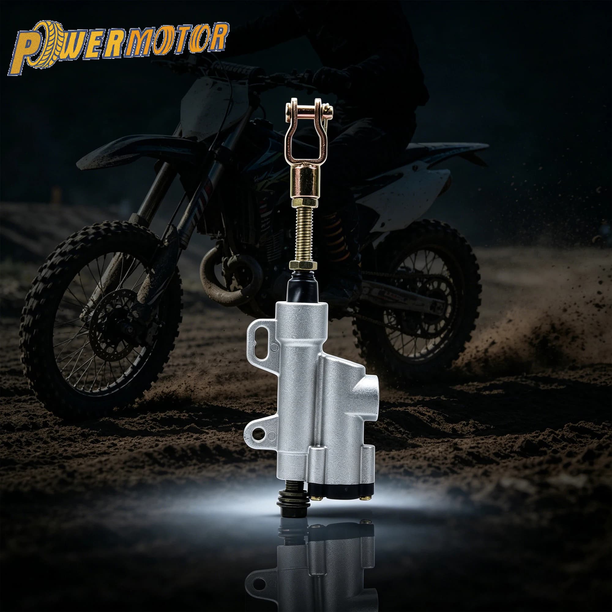 Motorcycle Hydraulic Rear Brake Master Cylinder One Word Pump For 50 70 110 125 150 250cc Dirt Bike ATV Quad Replacement Parts