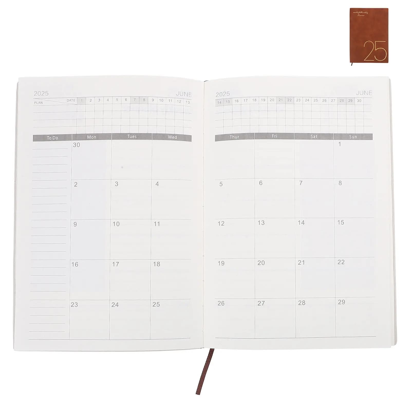 Agenda Accademica Portatile, Organizer Domestico, Libro per la Gestione del Programma Quotidiano, Accessorio da Ufficio Multifunzione per la Gestione del Tempo