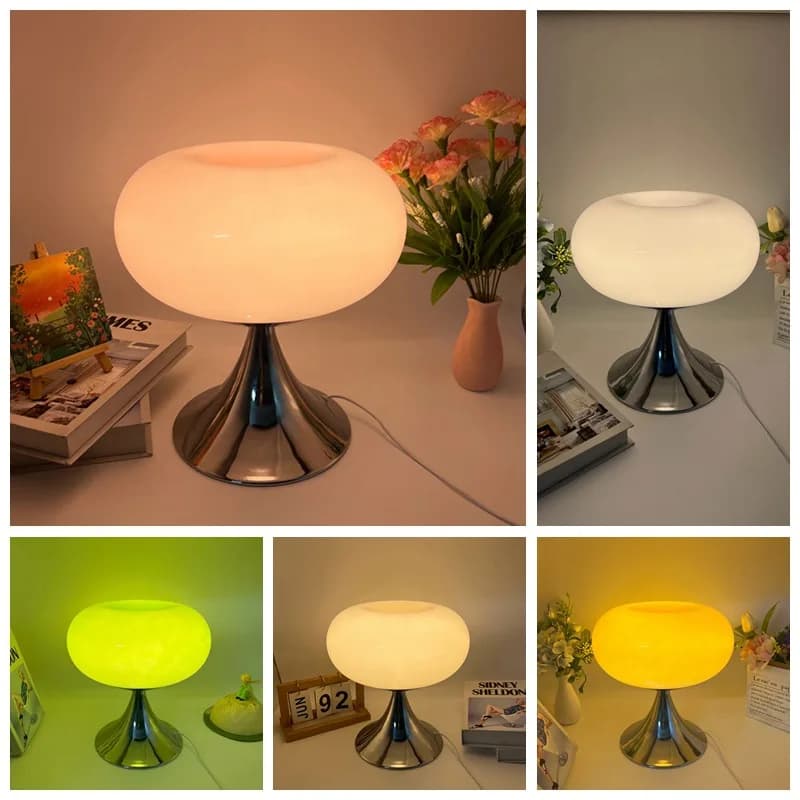 Lampada da Tavolo Mela Verde Moderna in Vetro