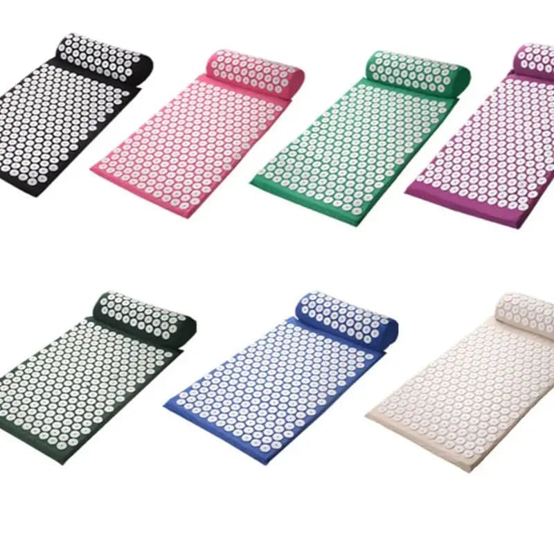 Set of yoga acupuncture mats Acupuncture mats Acupuncture cushion for typepressure Exercise Fitness exercise Back neck relaxation mat Lotus Mat Meditation Mat