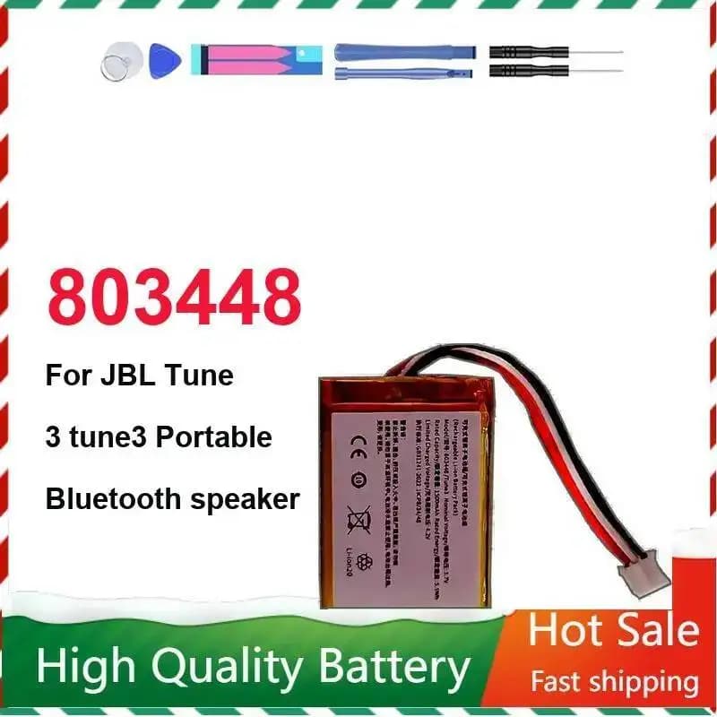 High-Performance 803448 Speaker Battery 1500mAh For Jbl Tune 3 tune3 Portable Bluetooth Speaker