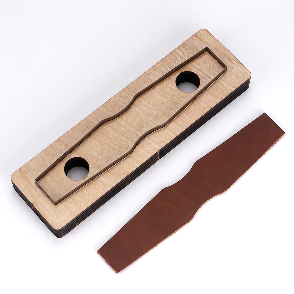 Leather Tool Punching Wooden Stencil Head Hinge Cutting Mould Leather Chain Pattern Handbag Straps for DIY Handbag