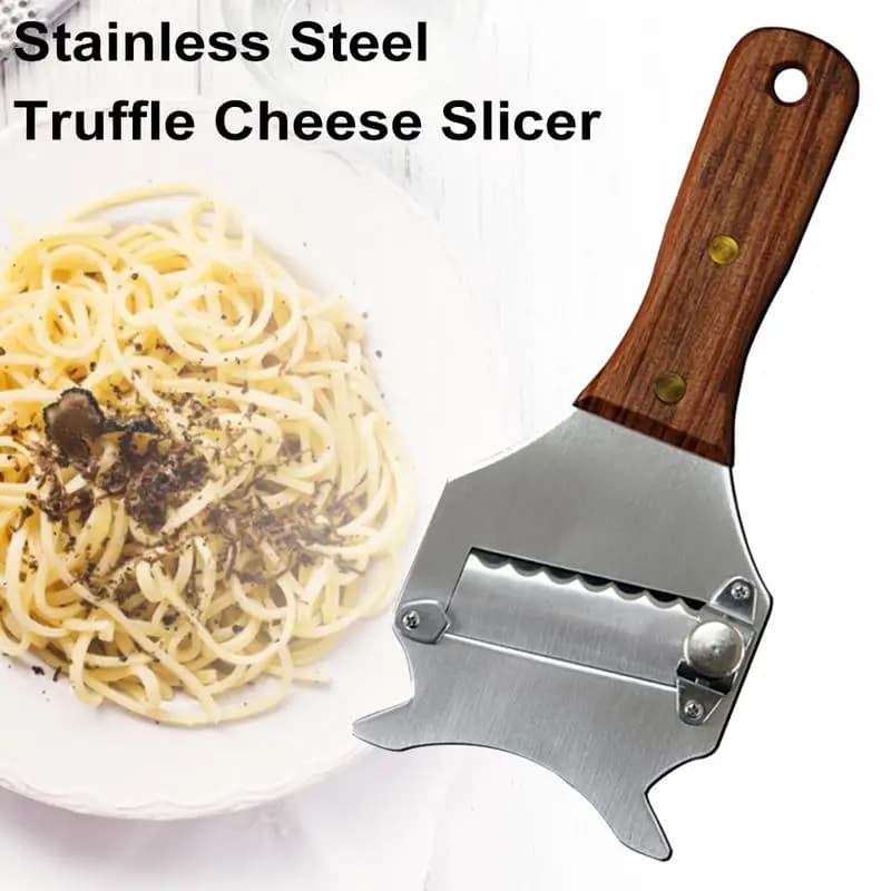 Affettatartufi in Acciaio Inossidabile, Affettatrice per Formaggio con Lama Regolabile, Affettatrice per Cioccolato, Grattugia per Tartufi, Coltello per Affettare, Utensile da Cucina