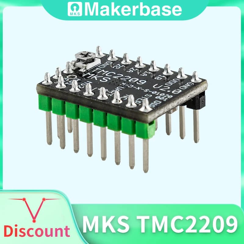 Makerbase MKS TMC2209 2209 Driver del motore passo-passo StepStick parti della stampante 3d 2.5A UART ultra silenzioso Per SGen_L Gen_L Robin Nano